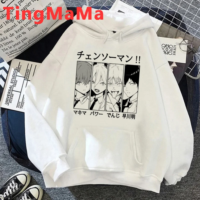 

Chainsaw Man Makima Pochita hoodies women 2023 y2k aesthetic streetwear anime hoddies women Fleece sweater