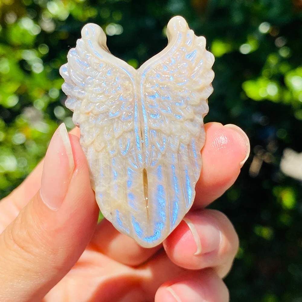 Лабрадорит и лунный камень, крылья, щит, хрустальная скульптура
Лабрадорит и лунный камень, крылья, щит, хрустальная скульптура