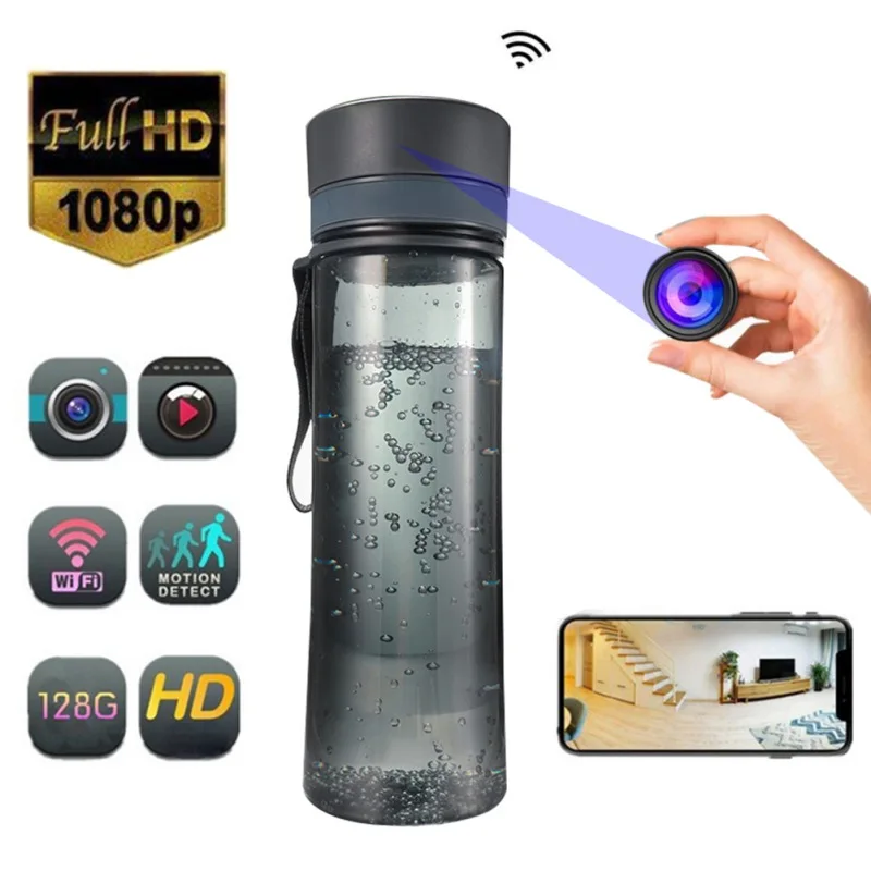1080P Wireless IP Wifi Camera 750ml Water Bottle Real-time Live-Stream Camera Motion Detection Portable Video Recorder Up 128GB
1080P Wireless IP Wifi Camera 750ml Water Bottle Real-time Live-Stream Camera Motion Detection Portable Video Recorder Up 128GB