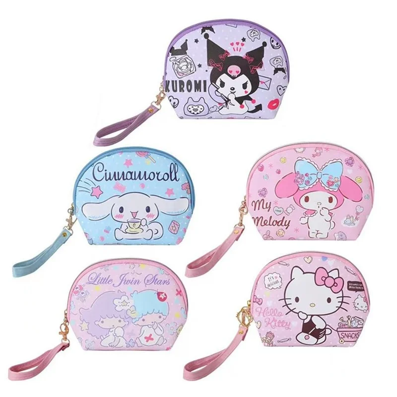 Kawaii Новый Аниме Cinnamoroll Kuromi My Melody Hello Kitty полукруглая Косметика удобное хранение ручная сумка для ключей кошелек для монет
Kawaii Новый Аниме Cinnamoroll Kuromi My Melody Hello Kitty полукруглая Косметика удобное хранение ручная сумка для ключей кошелек для монет