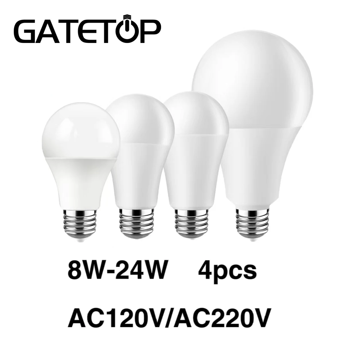 

4pcs Led Bulb Lamps E27 B22 AC120V/AC220V Power 8W 9W 10W 12W 15W 18W 20W 24W Warm White Day White Cold White Lamps for Home
