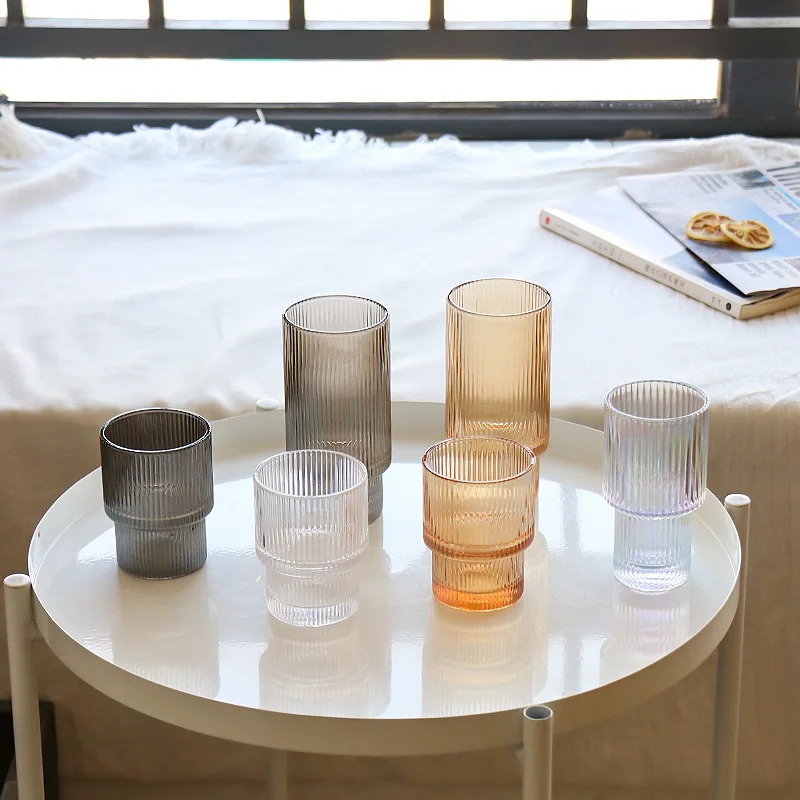 Nordic Style Glass Vertical Grain Wine Glass ins Wind Household Juice Cup Drink Water Mup Creative Cocktail Cups Bar Wine Glasse
Nordic Style Glass Vertical Grain Wine Glass ins Wind Household Juice Cup Drink Water Mup Creative Cocktail Cups Bar Wine Glasse