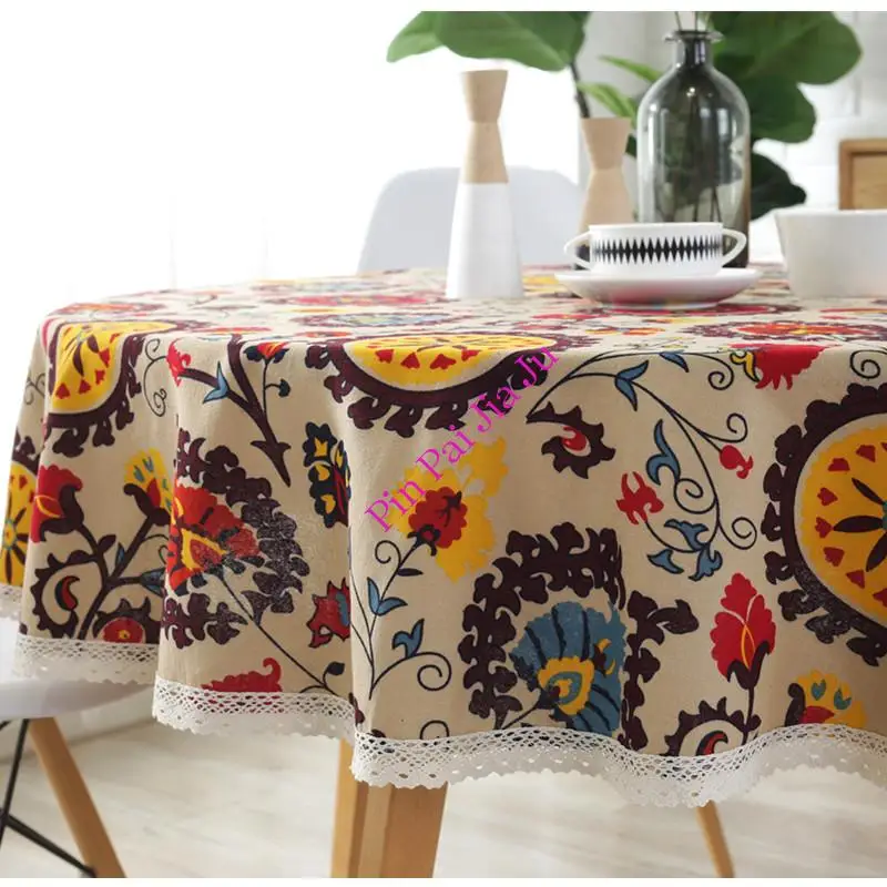 Cotton Printed Hotel Decoration Tablecloth Tablecloth Cover Towel Table Cover Bohemian Ethnic Style Round Lace Tablecloth
Cotton Printed Hotel Decoration Tablecloth Tablecloth Cover Towel Table Cover Bohemian Ethnic Style Round Lace Tablecloth