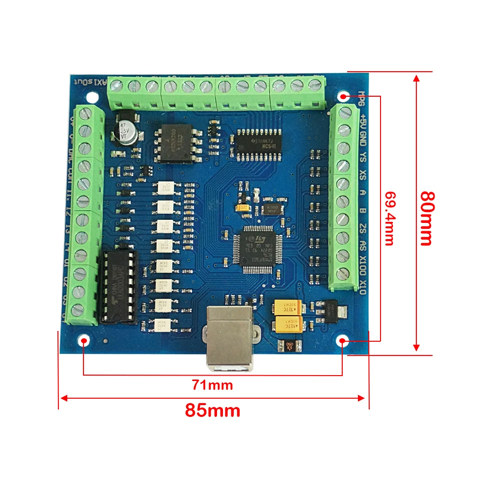 4-осевая USB-карта управления движением 100 кГц 12-24 В | Инструменты