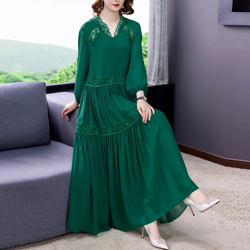 SuperAen Women's 2022 Spring Summer New Solid Hooded Loose Patchwork Pleated Long Silk Dress
SuperAen Women's 2022 Spring Summer New Solid Hooded Loose Patchwork Pleated Long Silk Dress