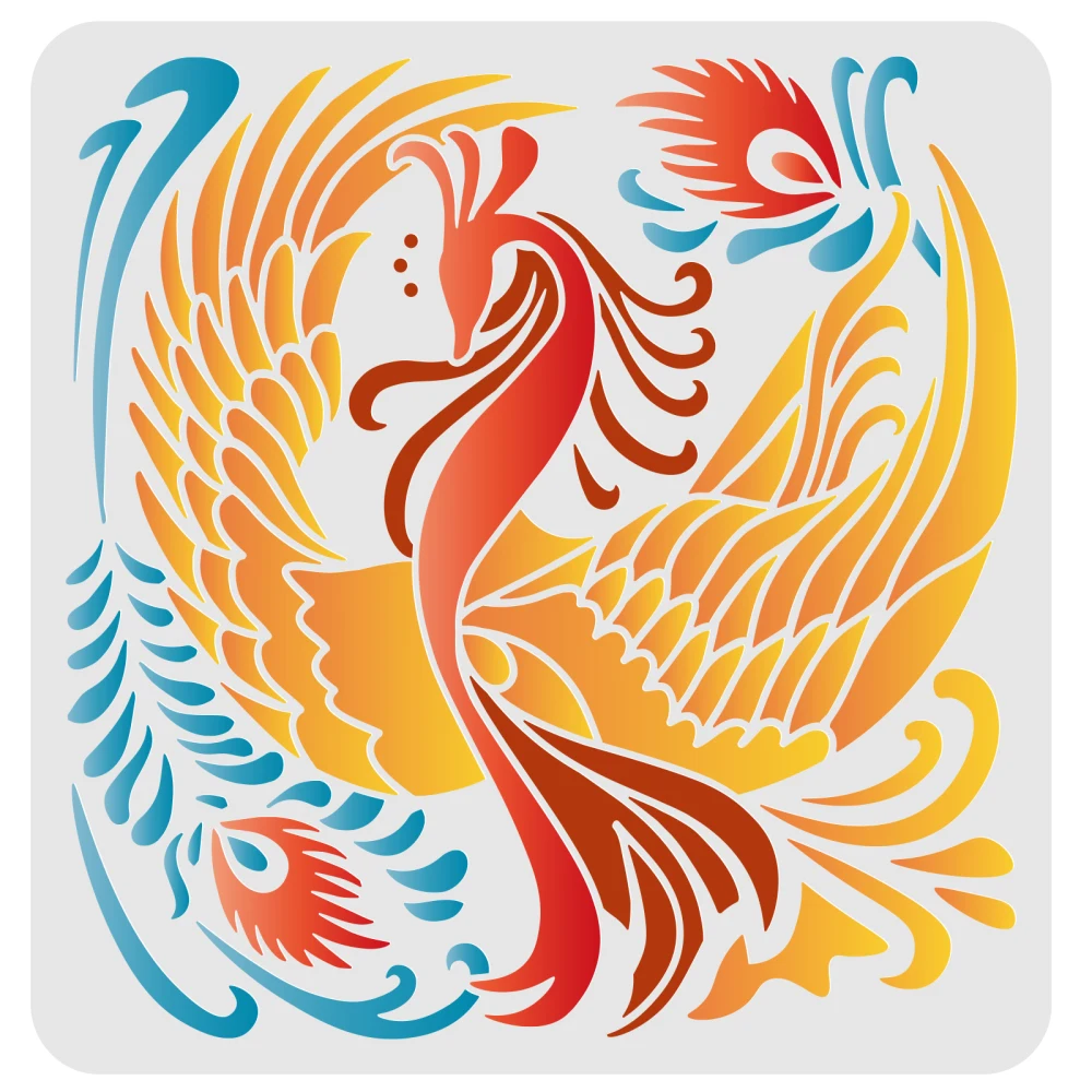 Phoenix Stencil for Painting Reusable Phoenix Bird Firebird Drawing Template Firebird Airbrush Stencisl for Wood Floor Furniture
Phoenix Stencil for Painting Reusable Phoenix Bird Firebird Drawing Template Firebird Airbrush Stencisl for Wood Floor Furniture
