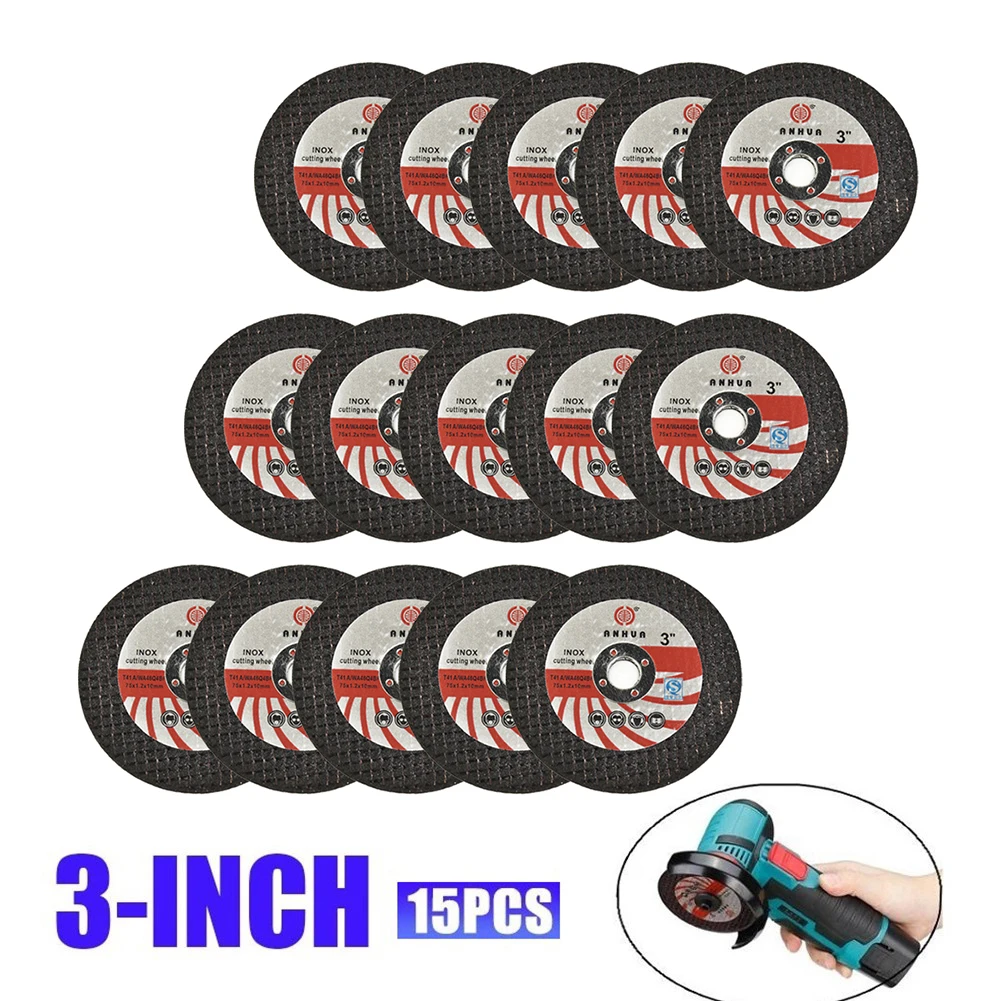 15 Pcs 75mm Mini Cutting Disc Circular Resin Grinding Wheel Saw Blades For Electric Angle Grinder Power Tool Accessories
15 Pcs 75mm Mini Cutting Disc Circular Resin Grinding Wheel Saw Blades For Electric Angle Grinder Power Tool Accessories