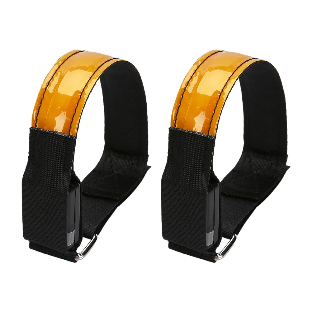 

2 Pcs Arm Bands Safety Armband Reflective Belt Wristbands Athletic Wrist Tape Reflector Armbands Shine Running Lights