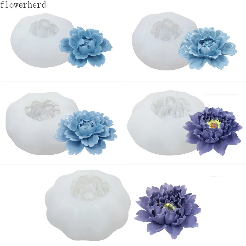 Simulation Peony Flower Mold Crystal Epoxy Mould Home Decoration Aroma Gypsum Handmade Soap Silicone Mould Cake Decorating Tools
Simulation Peony Flower Mold Crystal Epoxy Mould Home Decoration Aroma Gypsum Handmade Soap Silicone Mould Cake Decorating Tools
