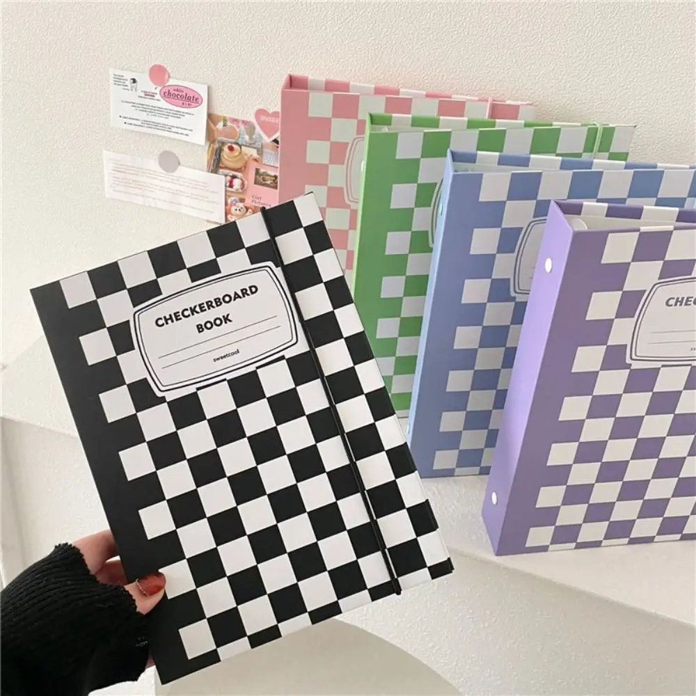 A5 Binder Hard Cover Ring Collect Book Journal Refills Checkerboard Bandage Postcards Sticker Organizer
A5 Binder Hard Cover Ring Collect Book Journal Refills Checkerboard Bandage Postcards Sticker Organizer