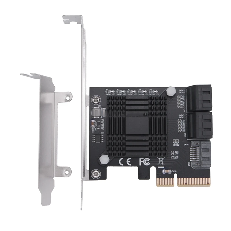 Плата расширения контроллера PCIE-5 портов SATA III 6 Гбит/с SATA JMB585 адаптер для компьютера шасси карта
Плата расширения контроллера PCIE-5 портов SATA III 6 Гбит/с SATA JMB585 адаптер для компьютера шасси карта