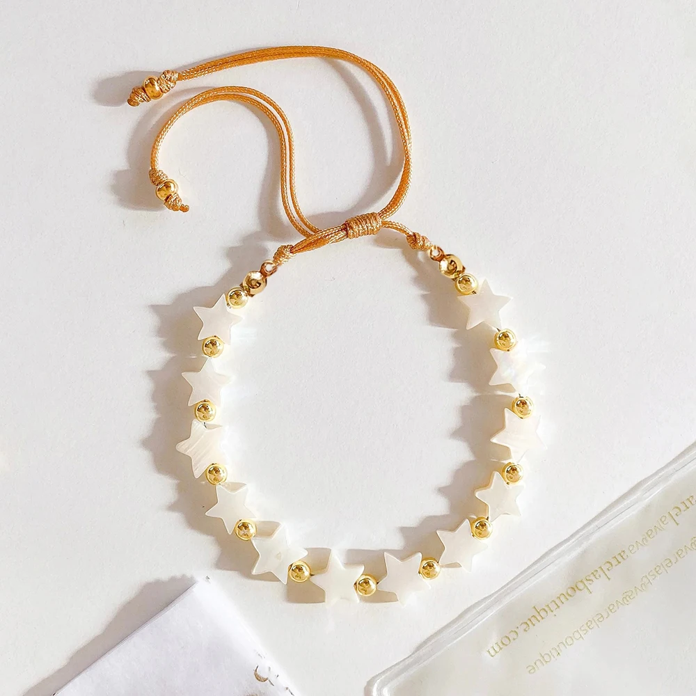 5PCS, Natural Shell Heart Star Bracelet for Couple Adjustable Rope Bracelets Women's Jewelry Pulseras Femme Valentines Day Gift
5PCS, Natural Shell Heart Star Bracelet for Couple Adjustable Rope Bracelets Women's Jewelry Pulseras Femme Valentines Day Gift