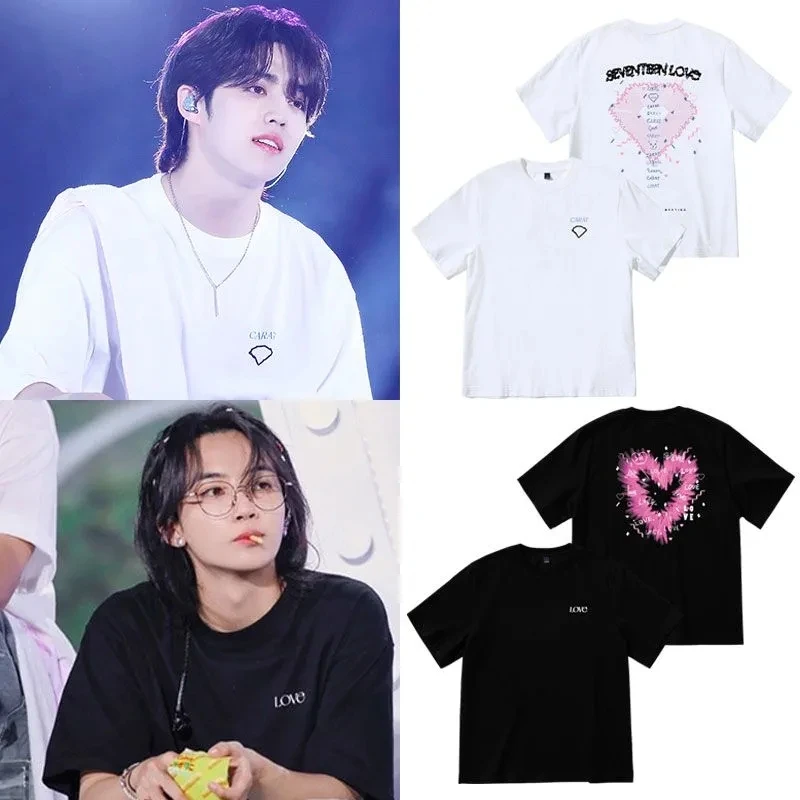 Kpop 17 Japan FM Love Tour Vocal Concert Same Tshirt Love O-neck Cotton Long Short T-shirt Y2K Oversize Black Crop Top
Kpop 17 Japan FM Love Tour Vocal Concert Same Tshirt Love O-neck Cotton Long Short T-shirt Y2K Oversize Black Crop Top