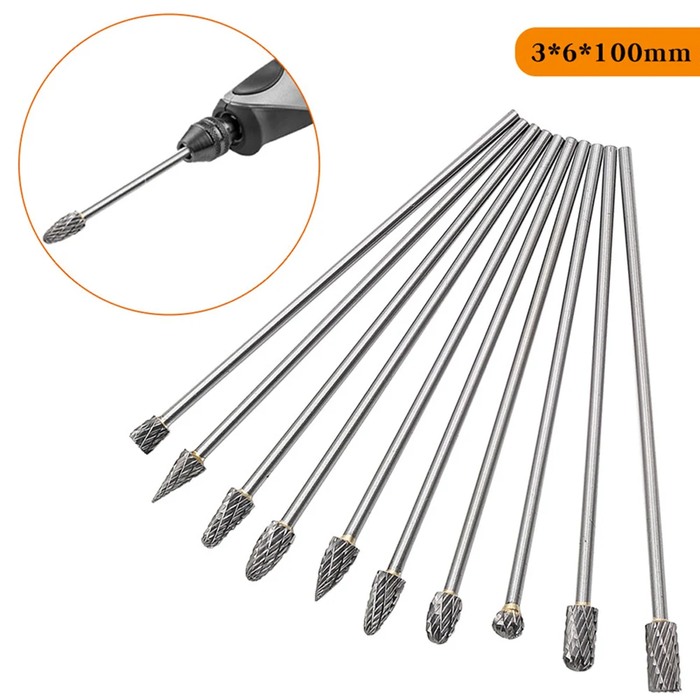 100mm Rotary Files Burr Tungsten Carbide Engraving Cutter Double Single Cut 6x10x150mm For Grinding Deburring And Reaming
100mm Rotary Files Burr Tungsten Carbide Engraving Cutter Double Single Cut 6x10x150mm For Grinding Deburring And Reaming