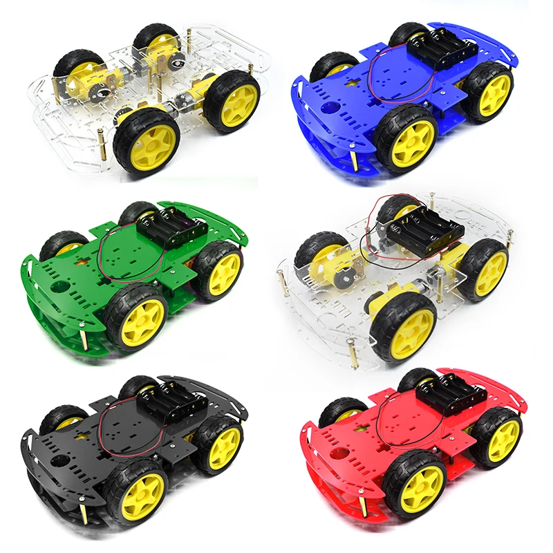 Smart Car Kit 4WD Smart Robot Car Chassis Kits Car With Speed Encoder and Battery Box Diy Electronic Kit for Arduino
Smart Car Kit 4WD Smart Robot Car Chassis Kits Car With Speed Encoder and Battery Box Diy Electronic Kit for Arduino