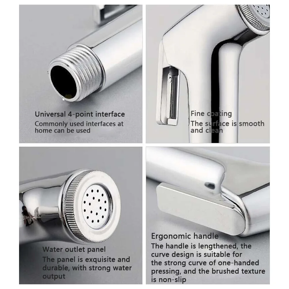 Douche Bidet Head Bidet Spray ABS G 1/2 Connector Handheld Spray Lightweight Multi-functional Shower Diverter Kit
Douche Bidet Head Bidet Spray ABS G 1/2 Connector Handheld Spray Lightweight Multi-functional Shower Diverter Kit