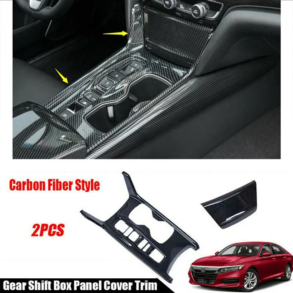2pcs Carbon Fiber Gear Shift Box Panel Cover Trim Decoration Sticker Car Styling Accessories Compatible For Accord 2018-2021
2pcs Carbon Fiber Gear Shift Box Panel Cover Trim Decoration Sticker Car Styling Accessories Compatible For Accord 2018-2021