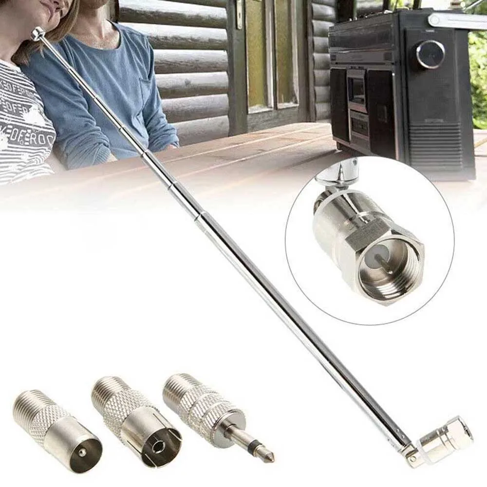Telescopic DAB FM Car Radio Aerial W 3 Adapter Mast Replacement HiFi AV Receiver Stronger Signal Mini System Audio Receiver Kit
Telescopic DAB FM Car Radio Aerial W 3 Adapter Mast Replacement HiFi AV Receiver Stronger Signal Mini System Audio Receiver Kit