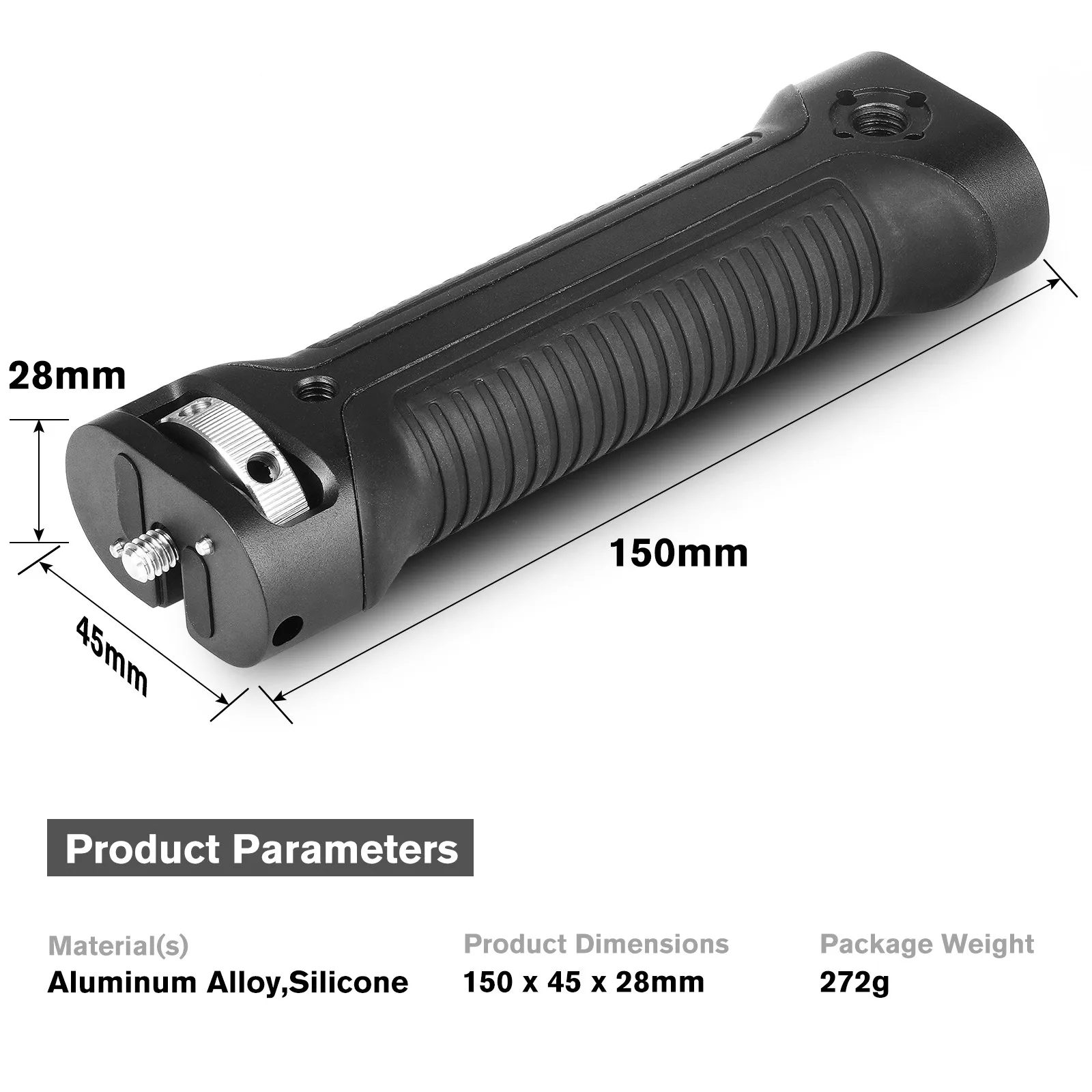 zhiyun Gimbal Stabilizer Handle Hand Grip Extension Rod Holder Cold Shoe Mount 1/4" Screw Holes for Zhiyun Weebill S
zhiyun Gimbal Stabilizer Handle Hand Grip Extension Rod Holder Cold Shoe Mount 1/4" Screw Holes for Zhiyun Weebill S