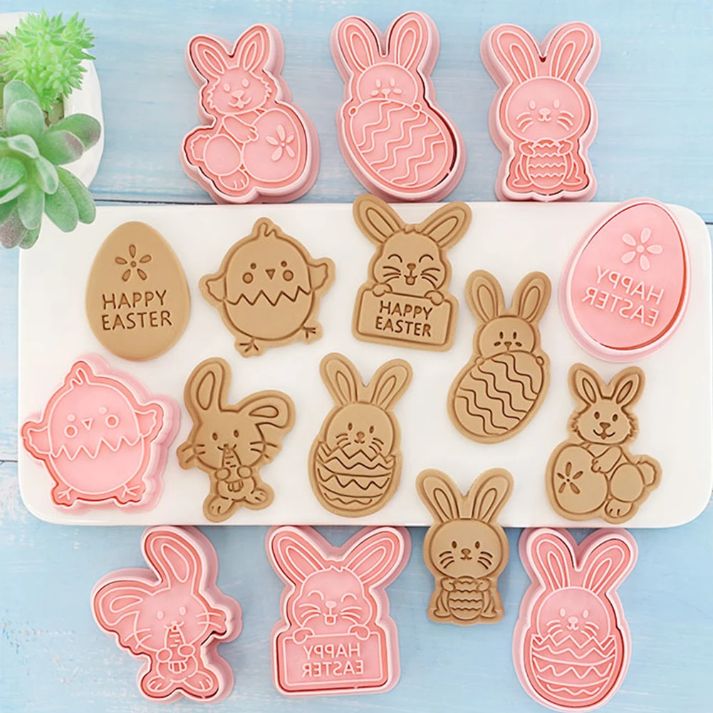 New High Quality 8/10 Pcs Easter Cookie Cutters Set Reusable 3D Bunny Egg Chick Biscuit Molds Baking Tools
New High Quality 8/10 Pcs Easter Cookie Cutters Set Reusable 3D Bunny Egg Chick Biscuit Molds Baking Tools