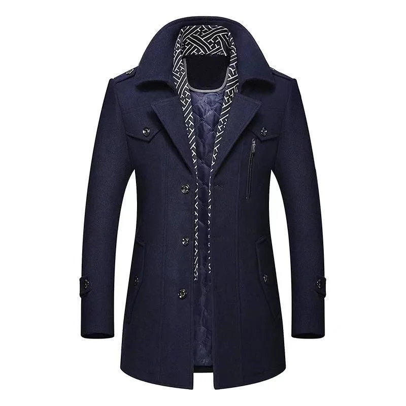 Winter Men Wool Coats New Fasion Middle Lon Scarf Collar Cotton-Padded Tick Warm Woolen Coat Male Trenc Coat Overcoat M-5Xl
Winter Men Wool Coats New Fasion Middle Lon Scarf Collar Cotton-Padded Tick Warm Woolen Coat Male Trenc Coat Overcoat M-5Xl