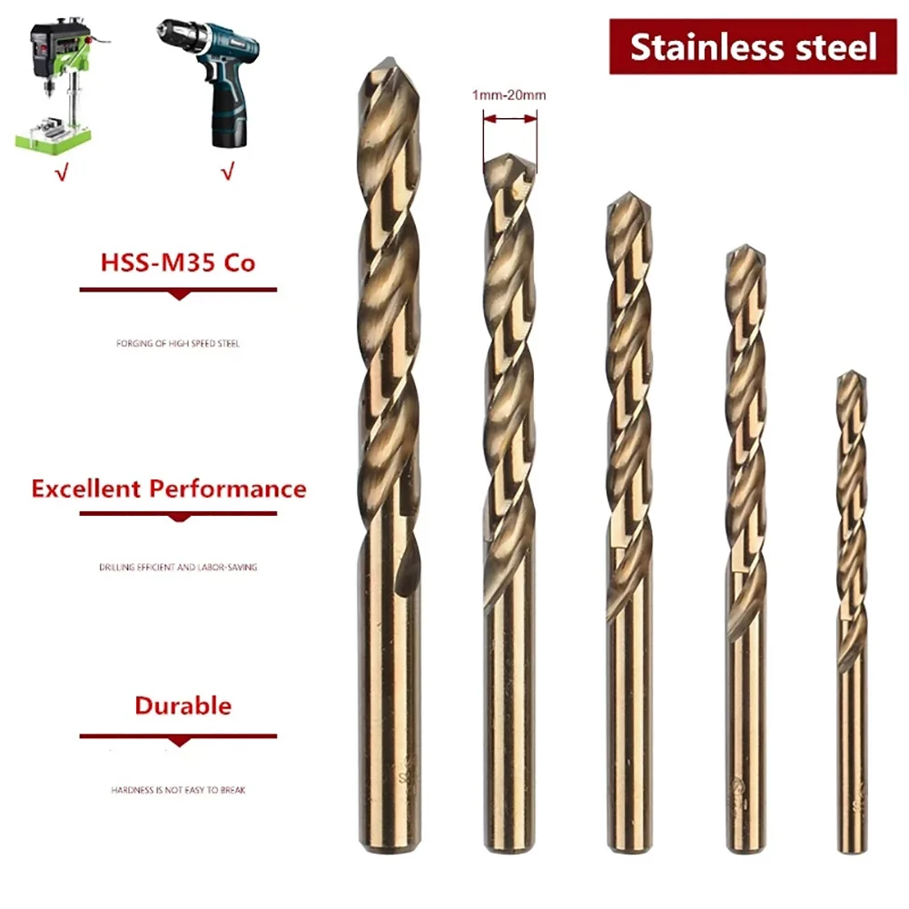 1pc 1-13mm Cobalt HSS Drill Bit M35 Metal Stainless Steel Drill For Wood/Metal Hole Cutter Power Tools High Quality
1pc 1-13mm Cobalt HSS Drill Bit M35 Metal Stainless Steel Drill For Wood/Metal Hole Cutter Power Tools High Quality