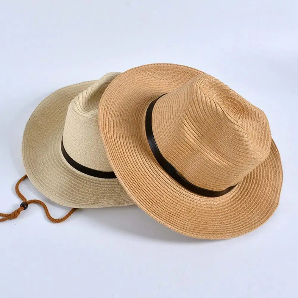 Unisex Sun Hat Straw Braid UV Protection Headwear Portable Anti Sun Boater Hat for Beach
Unisex Sun Hat Straw Braid UV Protection Headwear Portable Anti Sun Boater Hat for Beach