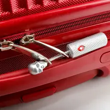 Creative Skull Arts Combination Padlock For Outdoor Travel Luggage Suitcase TSA Secure Lock With Key Zinc Alloy Locks Wire