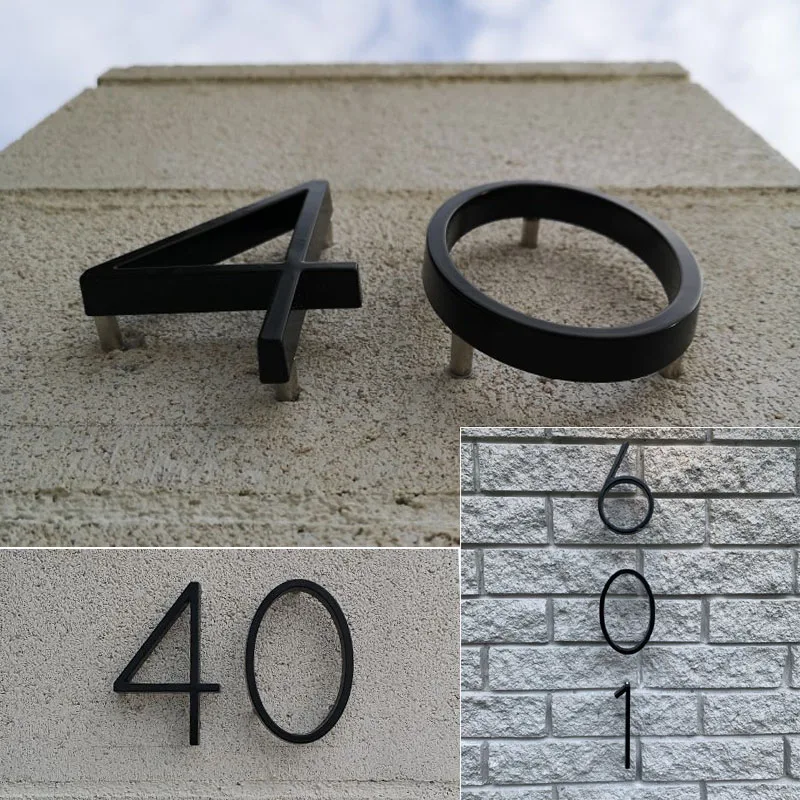 Black Floating House Numbers Doorplate Letters Metal Address Sign Plate Outdoor Street Door Plaque Number For Home Mailbox 0-9
Black Floating House Numbers Doorplate Letters Metal Address Sign Plate Outdoor Street Door Plaque Number For Home Mailbox 0-9