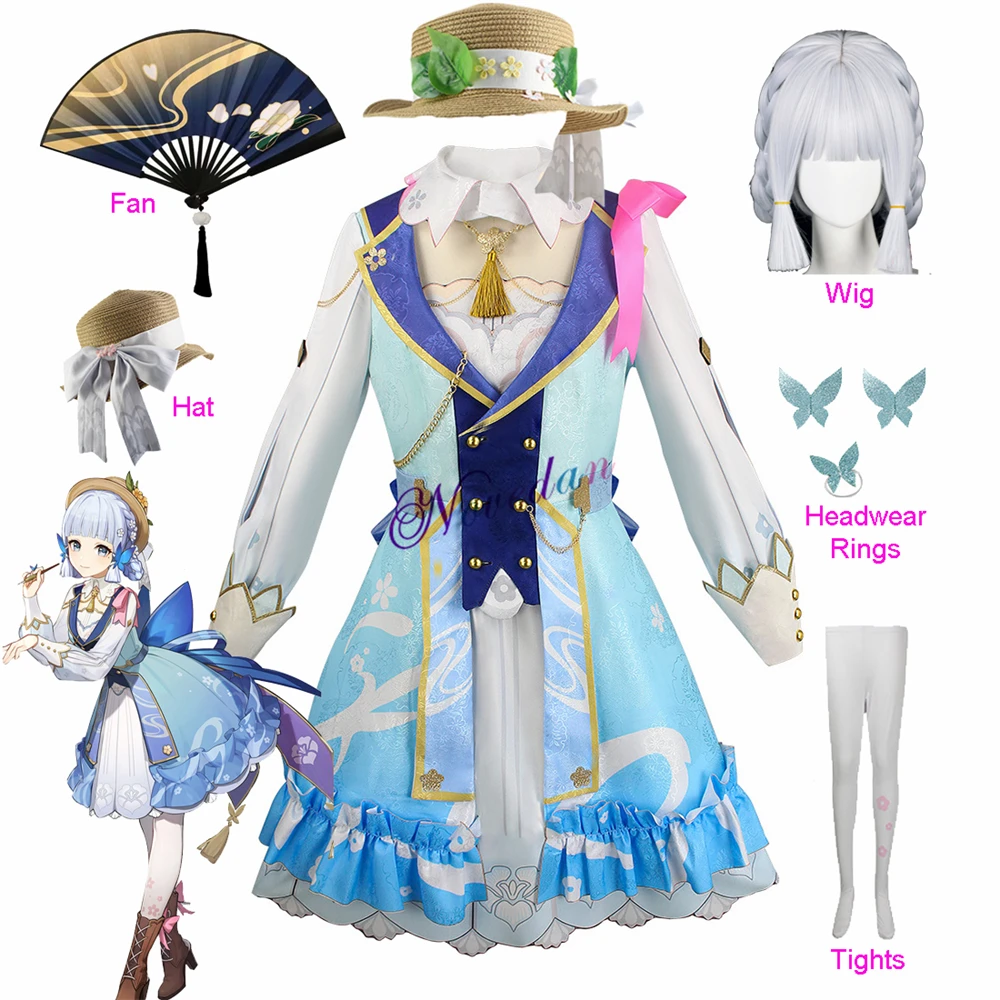 Game Genshin Impact Kamisato Ayaka New Skin Cosplay Costume Ayaka Cosplay New Outfit Springbloom Missive Dress Hat Wig Fan
Game Genshin Impact Kamisato Ayaka New Skin Cosplay Costume Ayaka Cosplay New Outfit Springbloom Missive Dress Hat Wig Fan