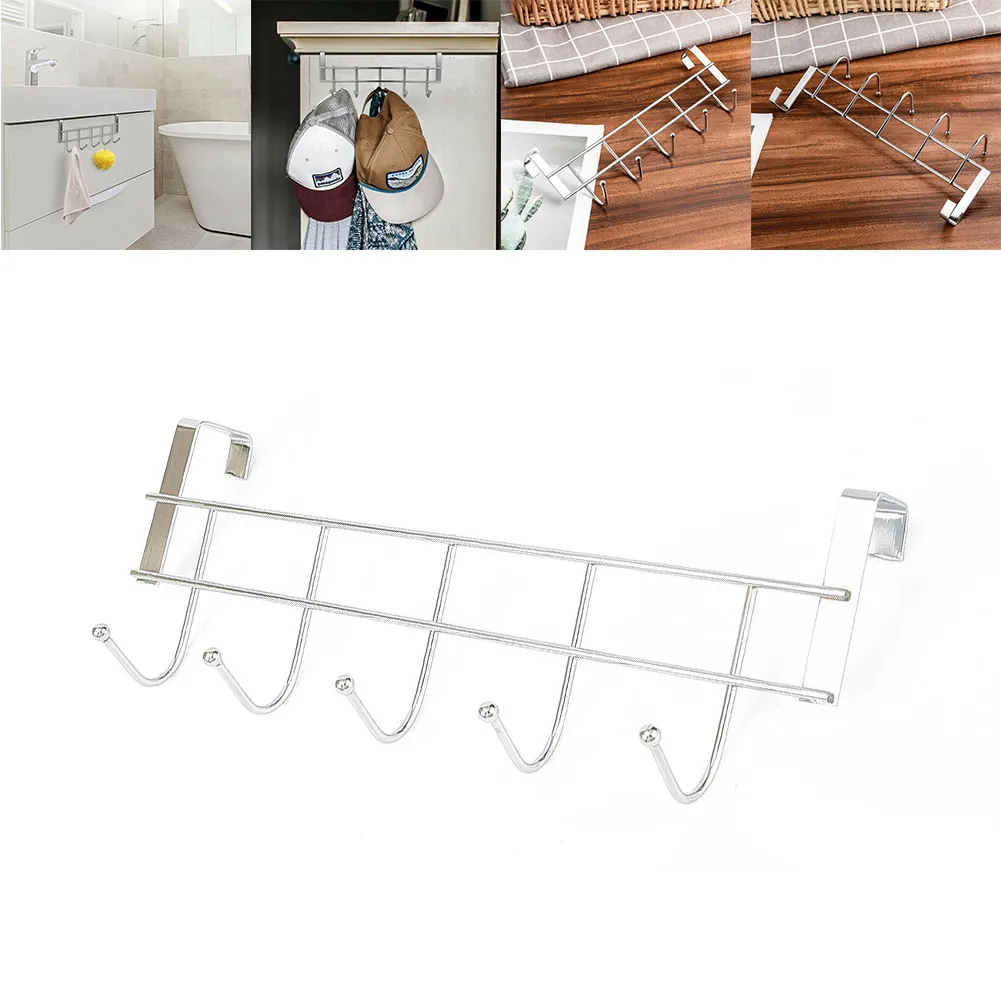 5 Hooks Over The Door Hooks Home Bathroom Organizer Rack Clothes Towel Hanger Kitchen Punch-free Cabinets Storage Rack
5 Hooks Over The Door Hooks Home Bathroom Organizer Rack Clothes Towel Hanger Kitchen Punch-free Cabinets Storage Rack