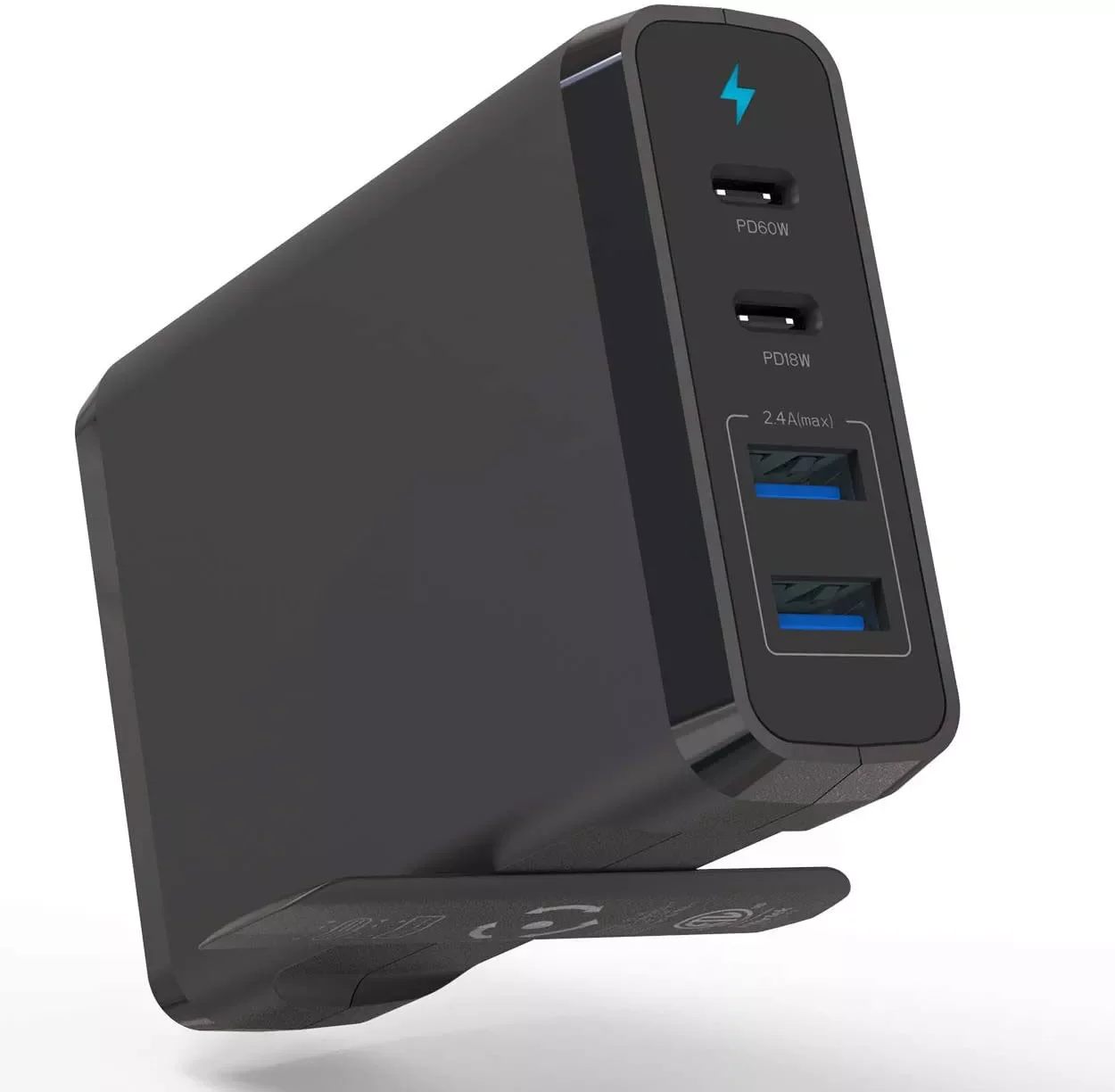 Сетевое зарядное устройство USB C, 90 Вт, 4-портовое зарядное устройство с 60 Вт и 18 Вт USB C PD, адаптер питания и двойной USB-порт
Сетевое зарядное устройство USB C, 90 Вт, 4-портовое зарядное устройство с 60 Вт и 18 Вт USB C PD, адаптер питания и двойной USB-порт