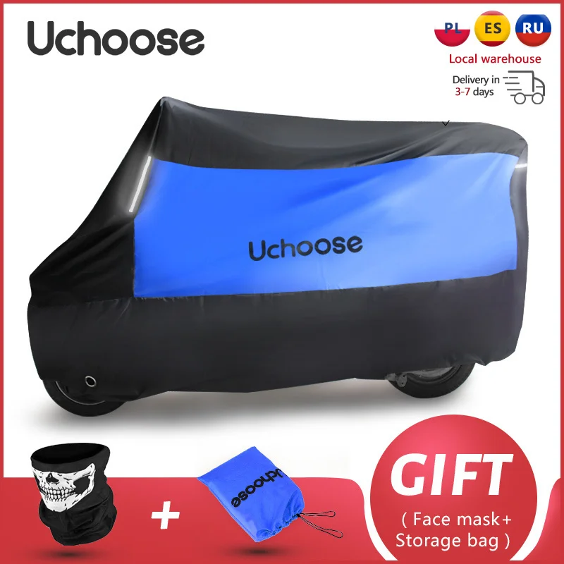 New Motorcycle Cover 190T With reflective strips Protector Rainproof Scooter Sunscreen Dustproof Snowproof UCHOOSE Universal
New Motorcycle Cover 190T With reflective strips Protector Rainproof Scooter Sunscreen Dustproof Snowproof UCHOOSE Universal