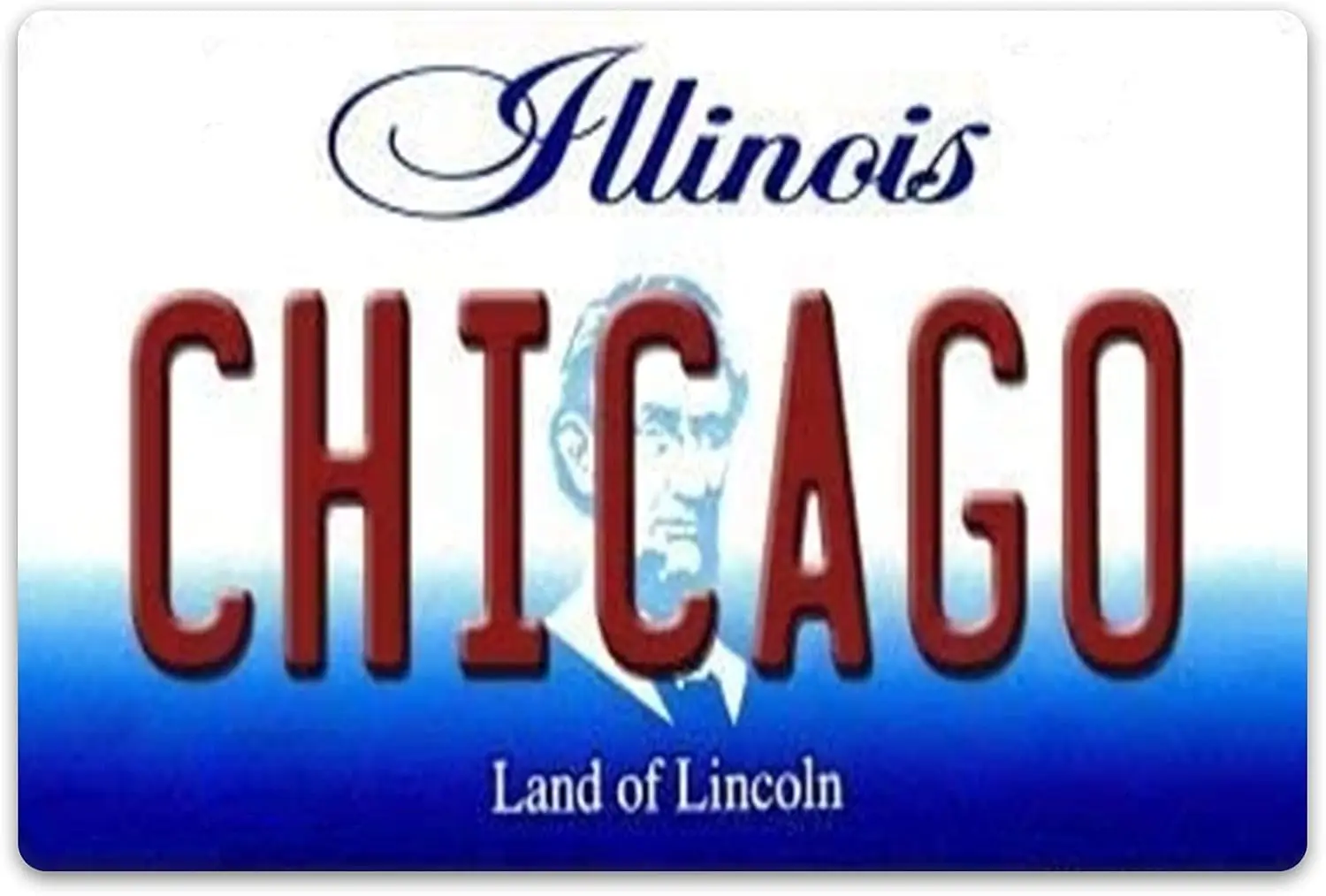 Tn Sgn Metl 8x12 nches Chcgo llnos Новинка Lcense Plte Decorton ron Pntng Decortve Wll rt