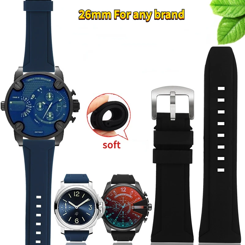 24mm 26mm rubber strap For Panerai Diesel For Seven on Friday L-uminox silicone men Outdoor watchband bracelet Watch Accessories
24mm 26mm rubber strap For Panerai Diesel For Seven on Friday L-uminox silicone men Outdoor watchband bracelet Watch Accessories