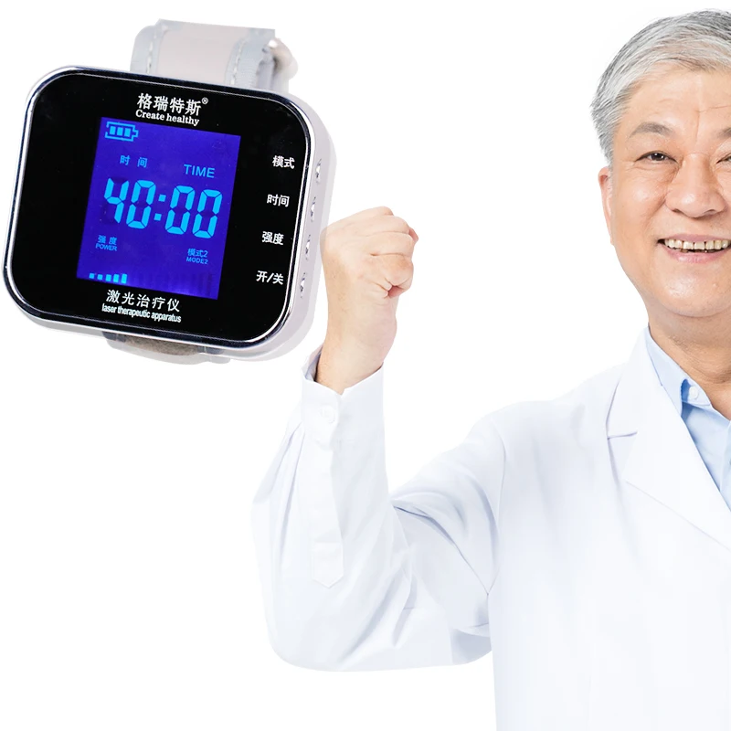 650nm Healthcare Laser Therapy Wrist Low Frequency Hypertension Hyperlipidemia Hyperviscosity Cholesterol Light Treatment Watch
650nm Healthcare Laser Therapy Wrist Low Frequency Hypertension Hyperlipidemia Hyperviscosity Cholesterol Light Treatment Watch
