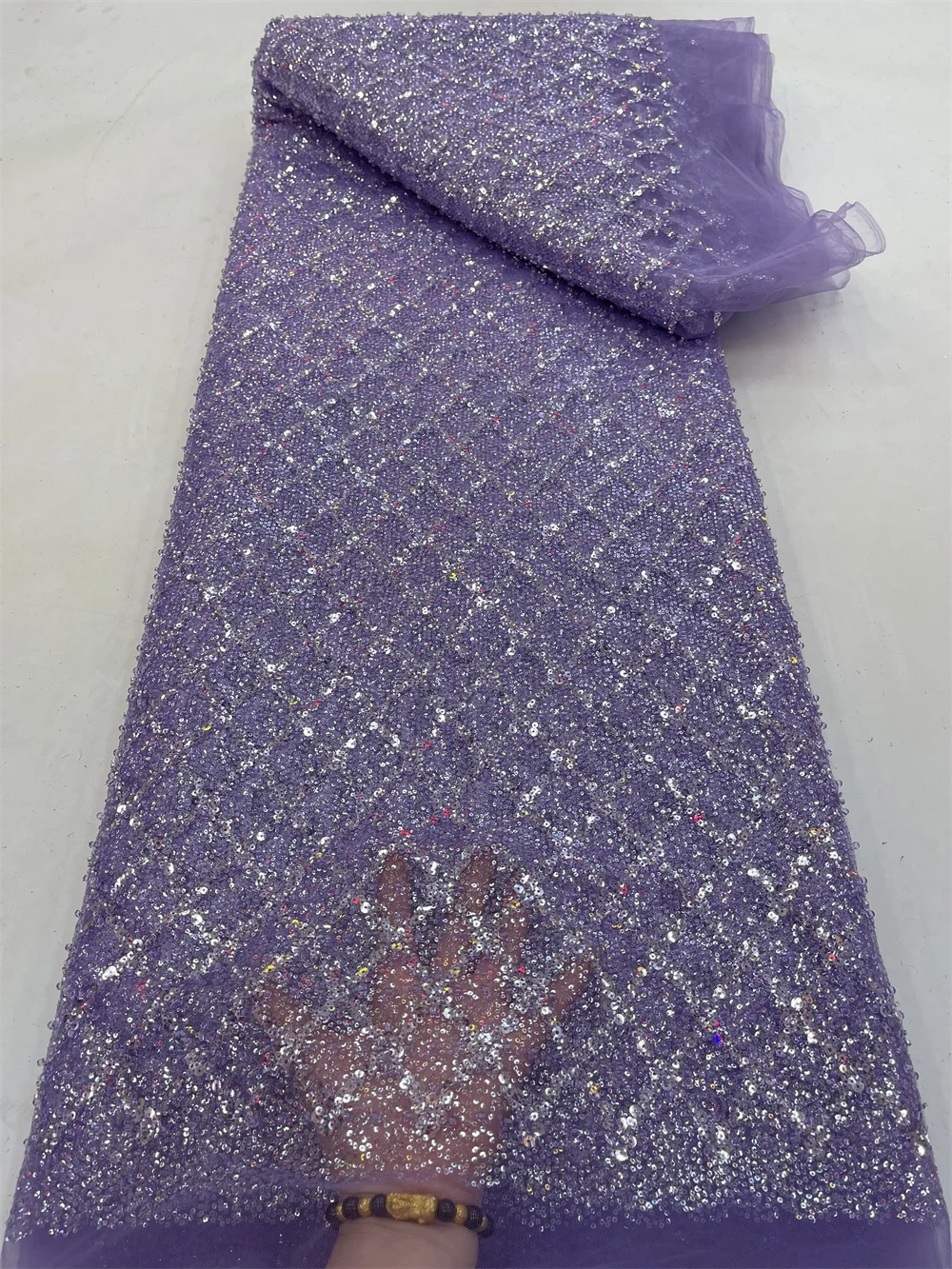 African Groom Sequins Beaded Lace Fabric Embroidery 2023 High Quality Nigerian Wedding French Tulle Lace Material Sewing PL148-1
African Groom Sequins Beaded Lace Fabric Embroidery 2023 High Quality Nigerian Wedding French Tulle Lace Material Sewing PL148-1