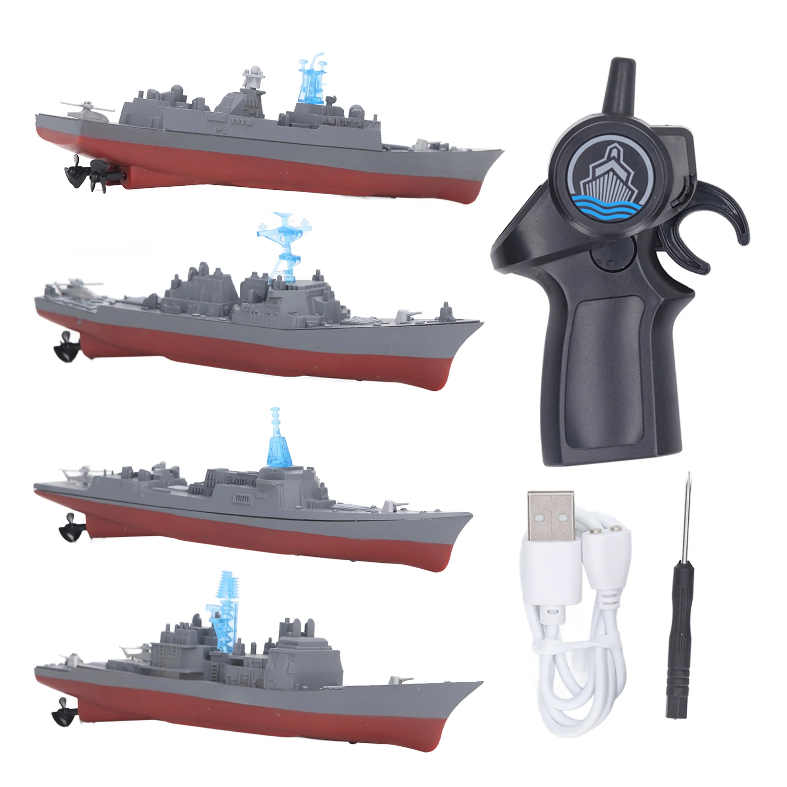 2.4G RC Boat Electric Aircraft Carrier Toy Rechargeable Dual Propeller Water Sensor Remote Control Ship Toy Gift For Kids 
2.4G RC Boat Electric Aircraft Carrier Toy Rechargeable Dual Propeller Water Sensor Remote Control Ship Toy Gift For Kids
