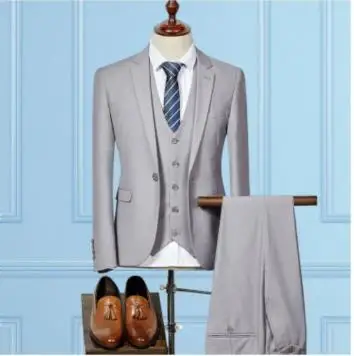 New High Quality Men Suits Fashion Men's Slim Fit Business Wedding Suit Men Anzug Herren Three Pieces (Jacket+Vest+Pants)
New High Quality Men Suits Fashion Men's Slim Fit Business Wedding Suit Men Anzug Herren Three Pieces (Jacket+Vest+Pants)