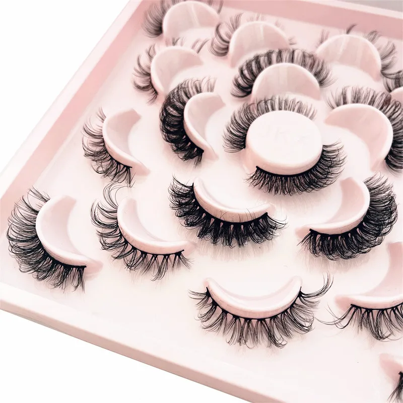 DOCOCER lashes 10 pairs 3D Faux Mink Lashes Natural False Eyelashes Dramatic Volume Lashes Eyelash Extension Makeup
DOCOCER lashes 10 pairs 3D Faux Mink Lashes Natural False Eyelashes Dramatic Volume Lashes Eyelash Extension Makeup