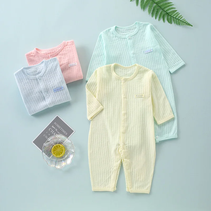 Newborn Baby Summer Thin Romoers Long Sleeved Ha Clothes Todder Baby Girls Pink Climbing Air-conditioning Suit Pajamas Onesie
Newborn Baby Summer Thin Romoers Long Sleeved Ha Clothes Todder Baby Girls Pink Climbing Air-conditioning Suit Pajamas Onesie
