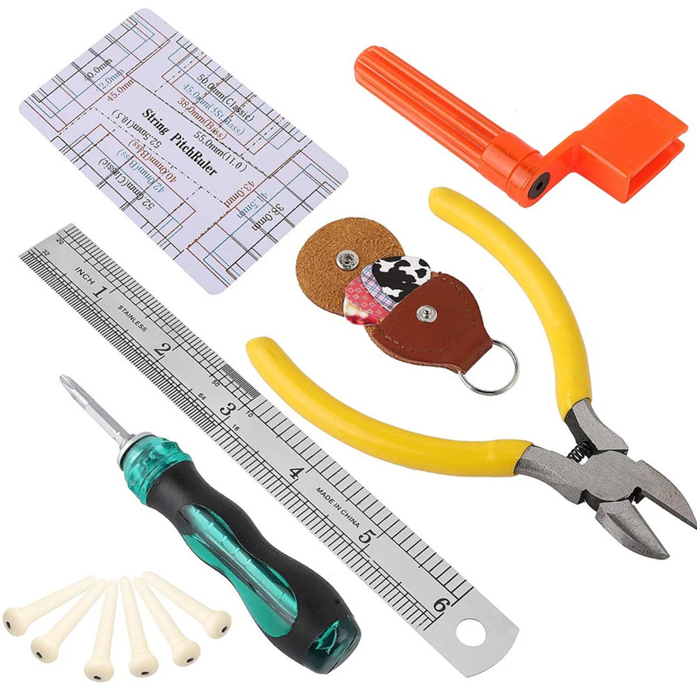 Maintenance Gadgets Guitar Repair Tools Set Spanner Wrench String Organizer String Ruler 14.81ounces 200x100x60mm
Maintenance Gadgets Guitar Repair Tools Set Spanner Wrench String Organizer String Ruler 14.81ounces 200x100x60mm