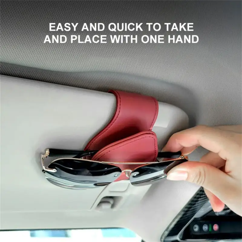 10colors Car Glasses Holder Leather Sun Visor Clip Sunglasses Holder In The Car Universal Car Glasses Clip Car Accessories
10colors Car Glasses Holder Leather Sun Visor Clip Sunglasses Holder In The Car Universal Car Glasses Clip Car Accessories