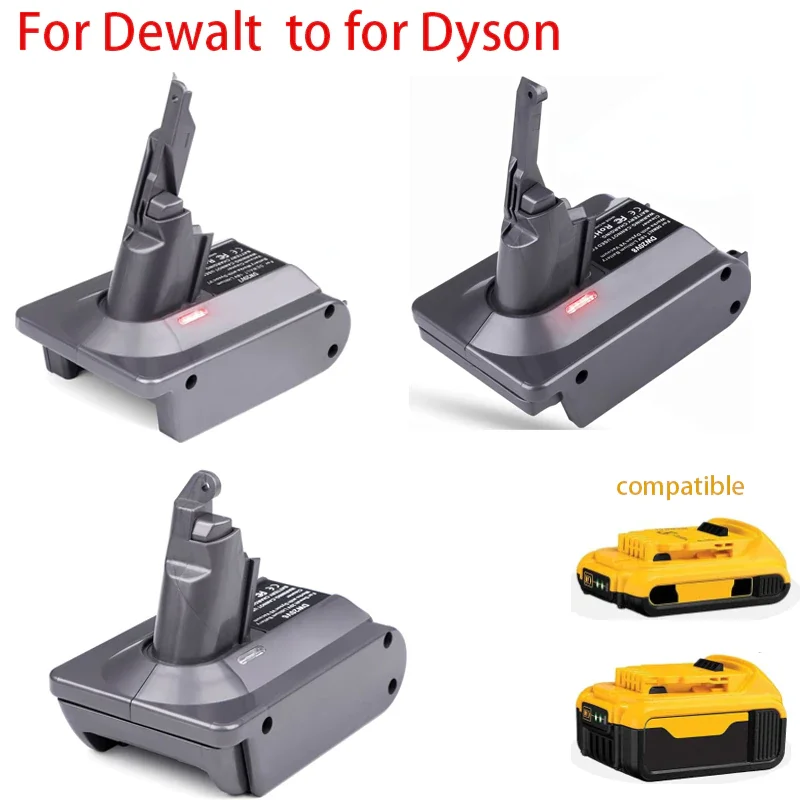 Адаптер для аккумулятора Dewalt 18 в 20 в, литий-ионный аккумулятор для Dyson V6 V7 V8, аккумулятор для беспроводных пылесосов Dyson
Адаптер для аккумулятора Dewalt 18 в 20 в, литий-ионный аккумулятор для Dyson V6 V7 V8, аккумулятор для беспроводных пылесосов Dyson
