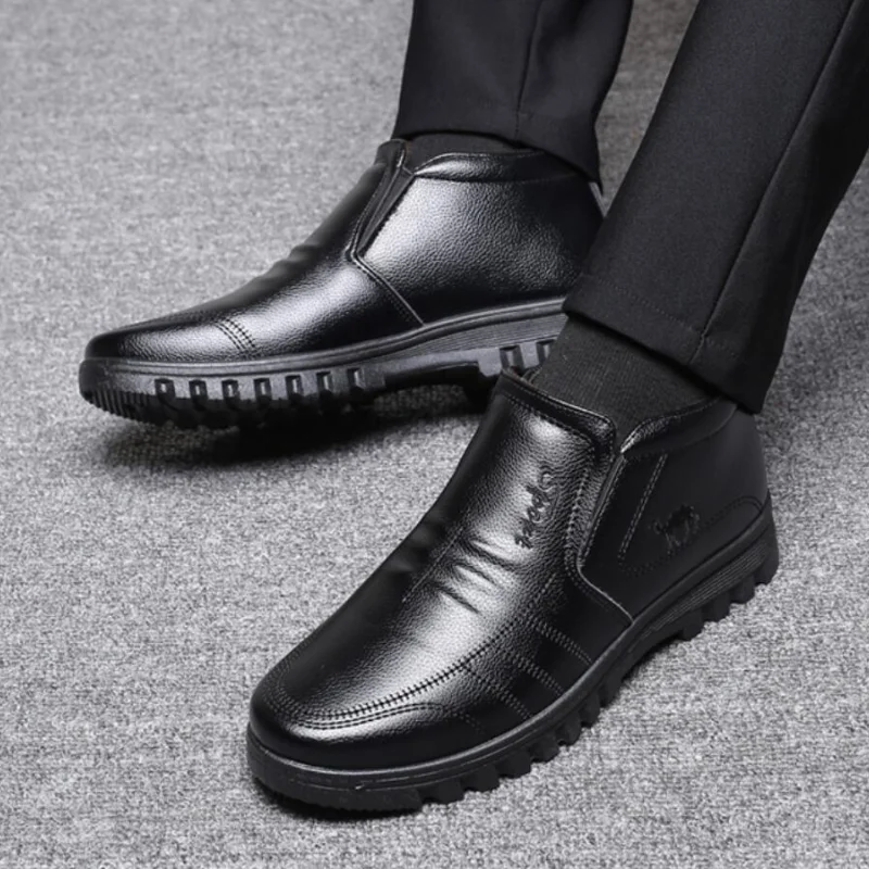 Men's Casual Snow Boots Warm Thick Ankle Boots Formal Leather Safety Ankle Boots Business Plus Velvet High-top Men's Shoes
Men's Casual Snow Boots Warm Thick Ankle Boots Formal Leather Safety Ankle Boots Business Plus Velvet High-top Men's Shoes