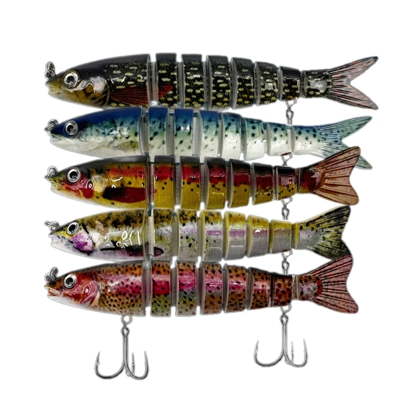 Bionic Swimming Lures Bass Freshwater Saltwater Bass Treble Hooks Fishing Lures 57QC
Bionic Swimming Lures Bass Freshwater Saltwater Bass Treble Hooks Fishing Lures 57QC