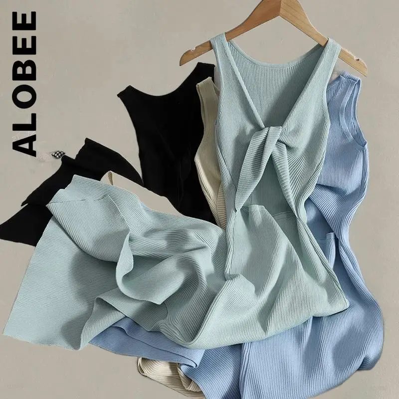Alobee Women Dress New Chic Split Fork V Neck Sleeveless Long Dress Vintage Streetwear Temperament Simple Clothing Female
Alobee Women Dress New Chic Split Fork V Neck Sleeveless Long Dress Vintage Streetwear Temperament Simple Clothing Female