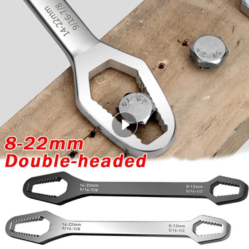 8-22mm Universal Torx Wrench Self-tightening Adjustable Glasses Wrench Board Double-head Torx Spanner Hand Tools For Factory
8-22mm Universal Torx Wrench Self-tightening Adjustable Glasses Wrench Board Double-head Torx Spanner Hand Tools For Factory