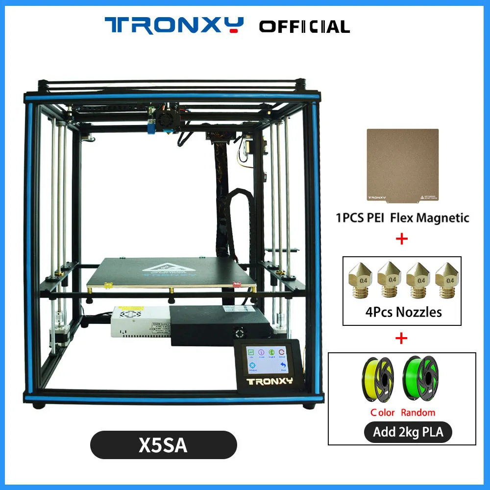 

Tronxy 3D Printer Kits X5SA 3d Printers High Precision Printing DIY FDM 3d printer Kit With PLA PEI Touch Screen 330*330*400mm