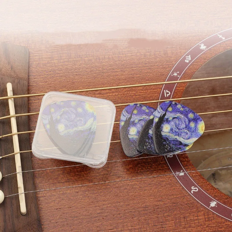 3pcs Guitar Picks For Acoustic Electric Guitar Ukulee Bass 0.46/0.71/0.96mm Celluloid Pick Smooth Surface Guitars Accessories
3pcs Guitar Picks For Acoustic Electric Guitar Ukulee Bass 0.46/0.71/0.96mm Celluloid Pick Smooth Surface Guitars Accessories